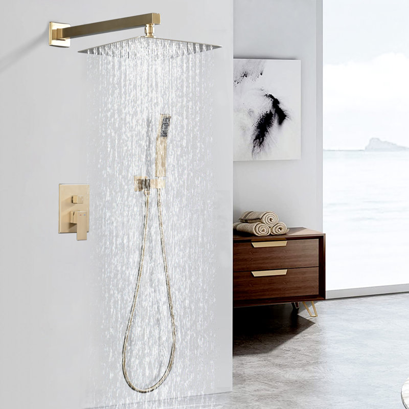 Robinet de douche mural avec valve brute