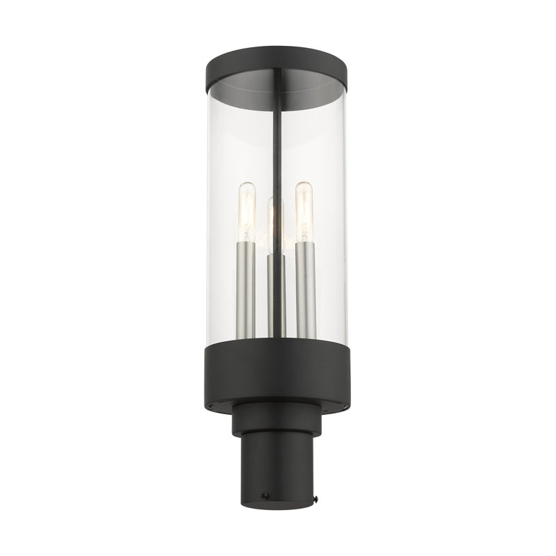 Binghamton Transparent Lantern Head, Textured Black