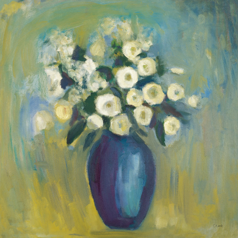 Fleurs de printemps, H 12 po x l 12 po x P 1,25 po