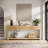 70.9 Inch Wood Console Table Long Sofa Table with 3 Drawers-1395109300