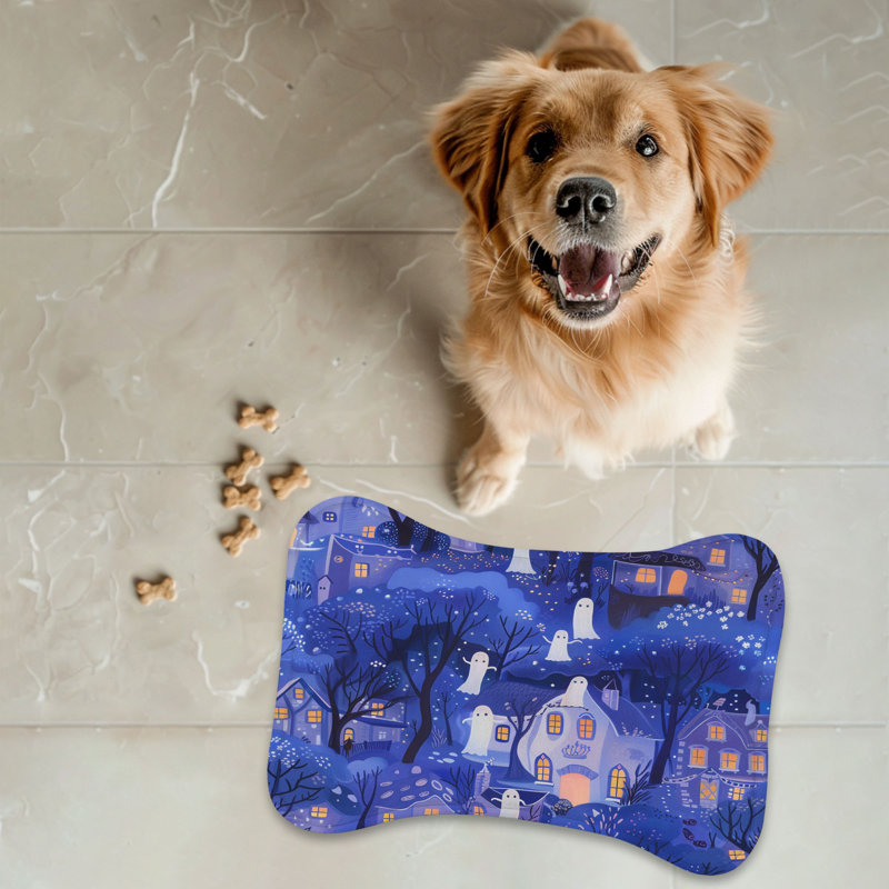Haunted Hamlet - 1 Piece Bone Shape Feeding Mat