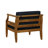4-Piece 4-Person Solid Acacia Wood Outdoor Seating Group