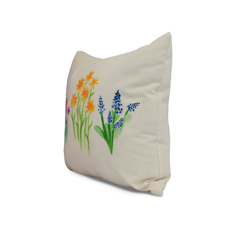 Housse de coussin extérieur carré et insert Farmers Market, 18 po x 18 po, Jaune