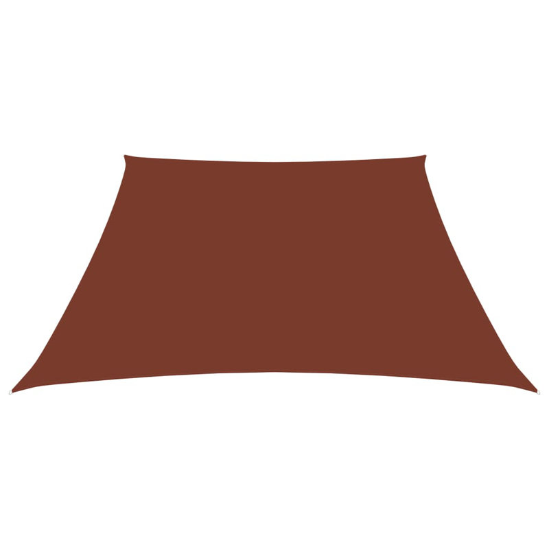 Ademar 3/4m x 2m Trapezium Shade Sail, Terracotta