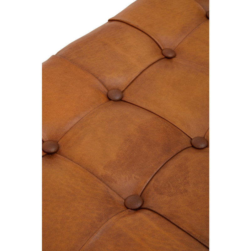 Waylan Genuine Leather Upholstered Bench
