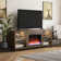 Vaske TV Stand for TVs up to 70" with Fireplace Included