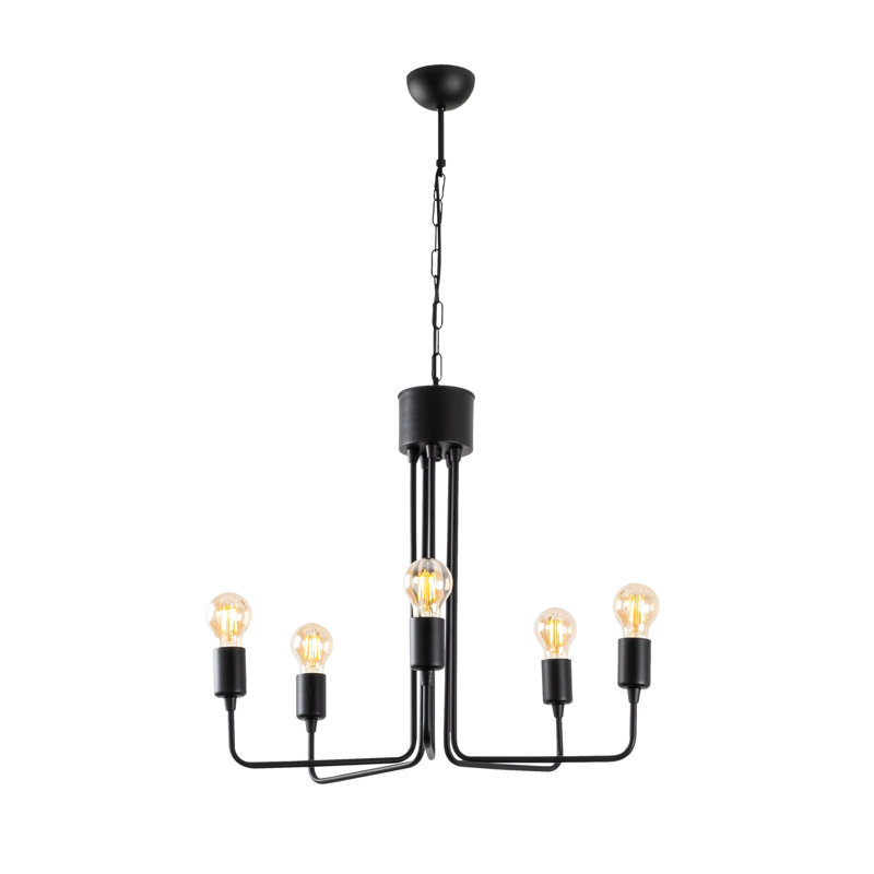 Lustre 5 lumières façon bougie Chasse