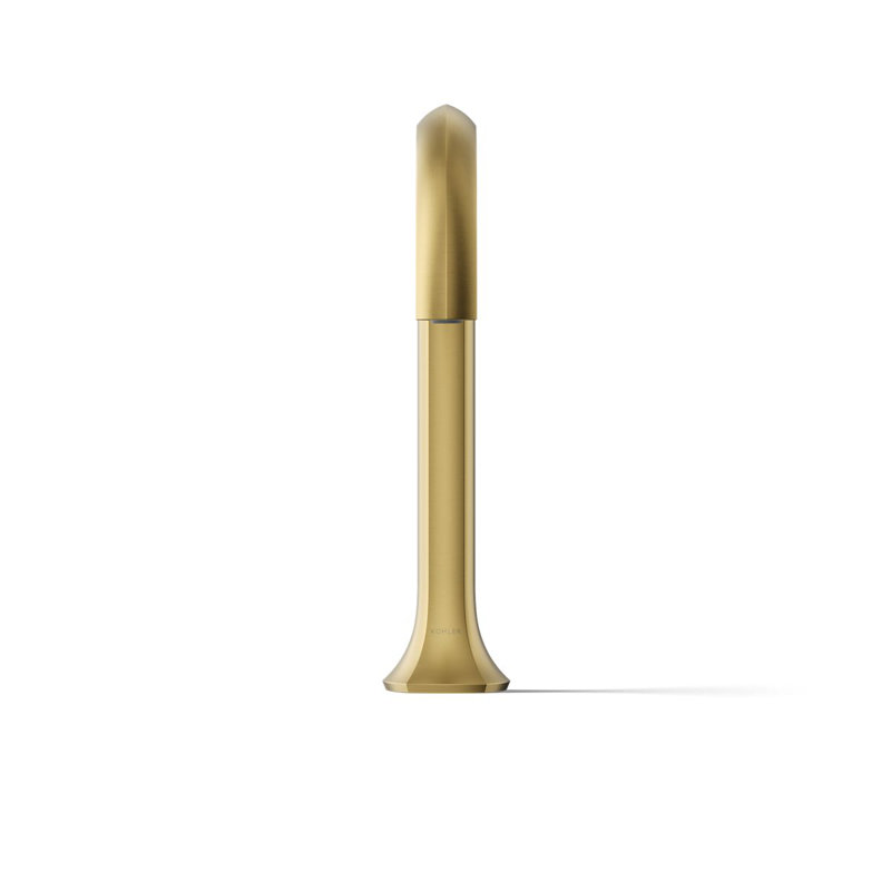Occasion Deck-Mount Bath Spout With Cane Design, Vibrant Brushed Moderne Brass