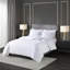 Literie en coton double / grand 500 fils, édredon brodé, insert, housse de couette amovible avec fermeture à glissière et attaches d'angle pour lit double / grand, motif rayé, expérience de sommeil tranquille-120469441