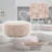 Sahara Pattern Fabric Ottoman