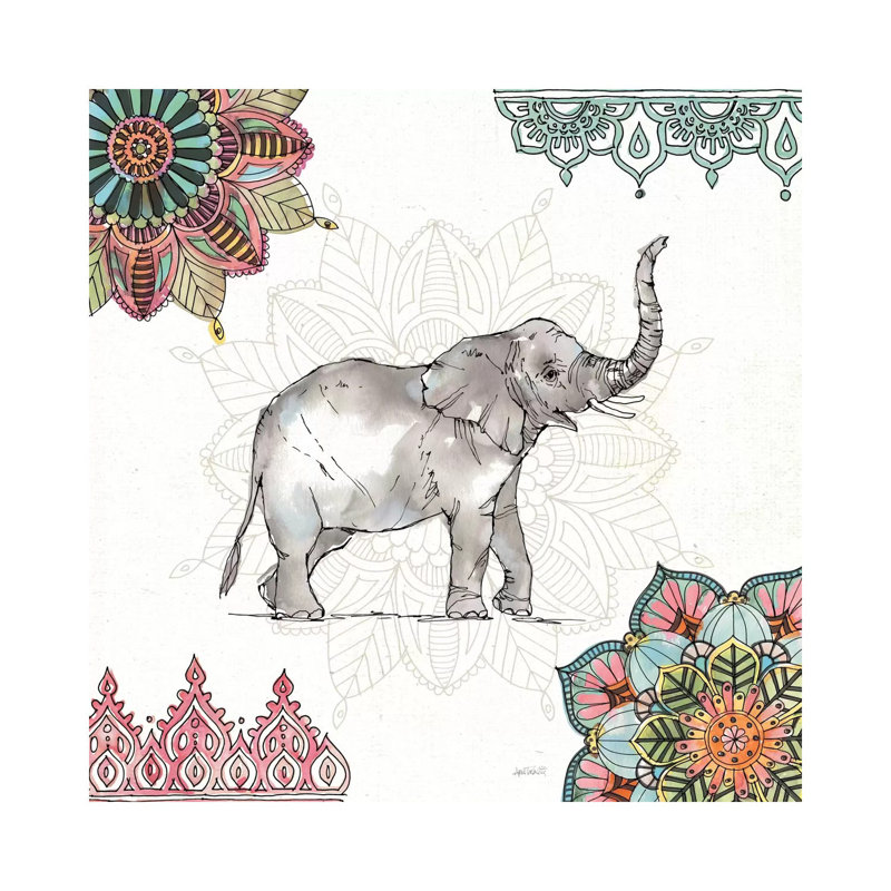 Mandala Morning III by Anne Tavoletti - Wrapped Canvas Print, 30.48 cm H x 30.48 cm W