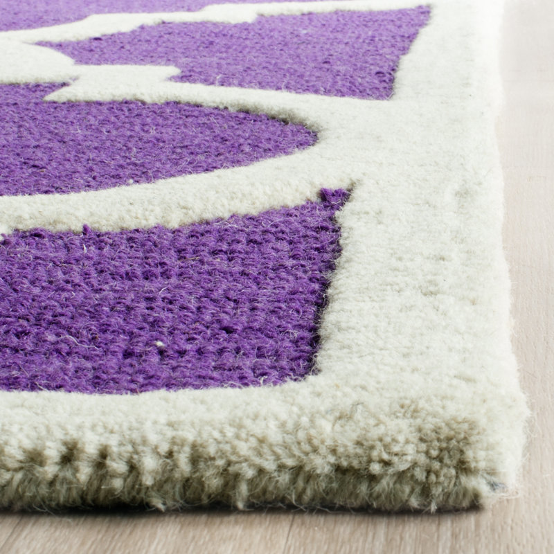 Keith Geometric Wool Hand Woven Area Rug, Rectangle 183 x 274 cm