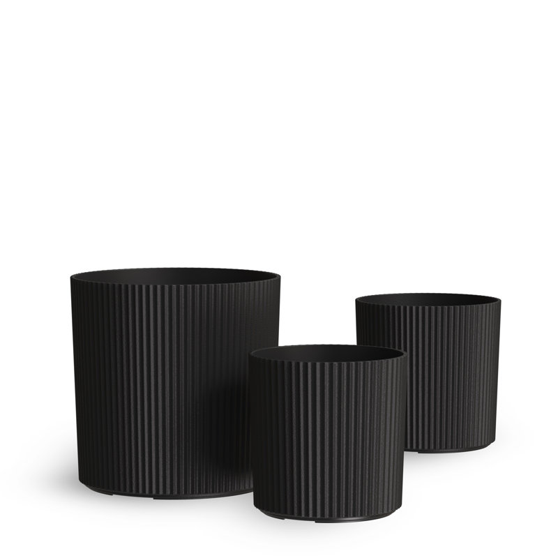 Jardinière Byron - paquet de 3, Noir