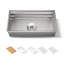 Prolific 33" L x 17-3/4" W x 11" Undermount Single Bowl Kitchen Sink with Accessories
