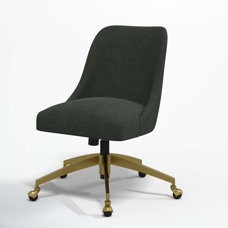 Tamieka Office Chair, Classic Black Linen