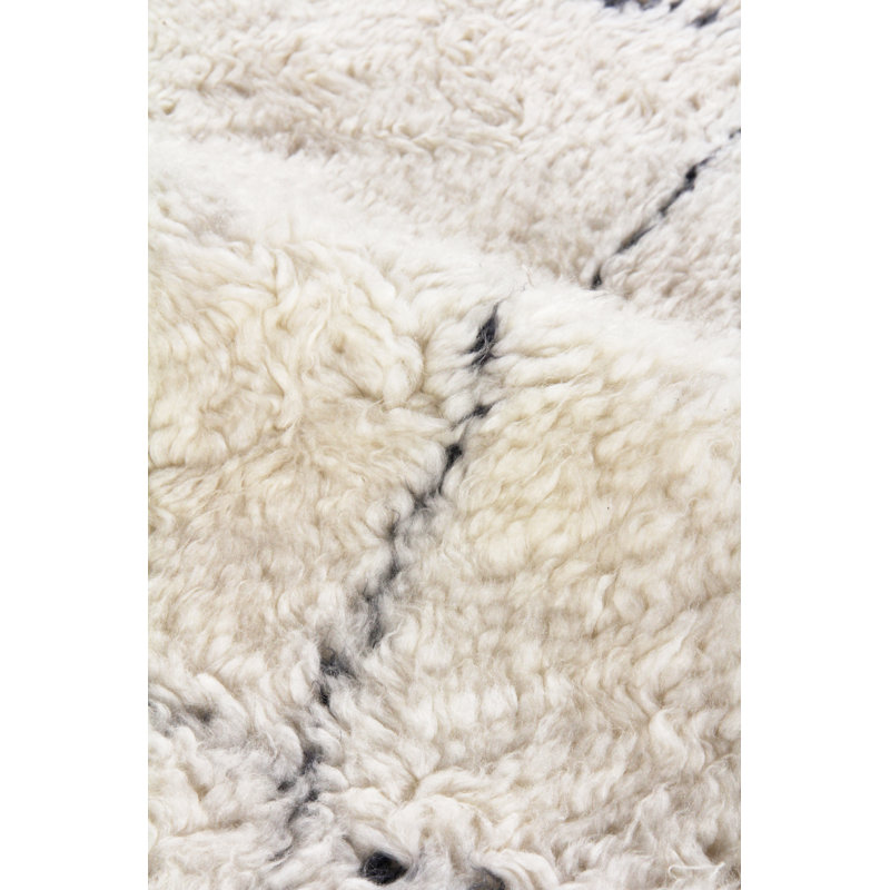 Moroccan Wool Geometric Area Rug, Rectangle 9' x 12'
