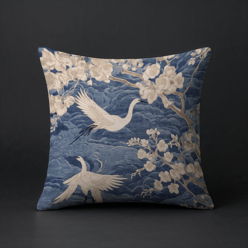 Coussin décoratif intérieur / extérieur gris Modern Modern, Gris floral 15, Carré 18 po
