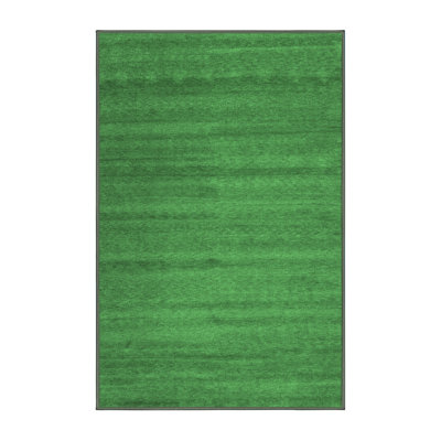 Tapis contemporains vert émeraude 1800 lavables à la machine
