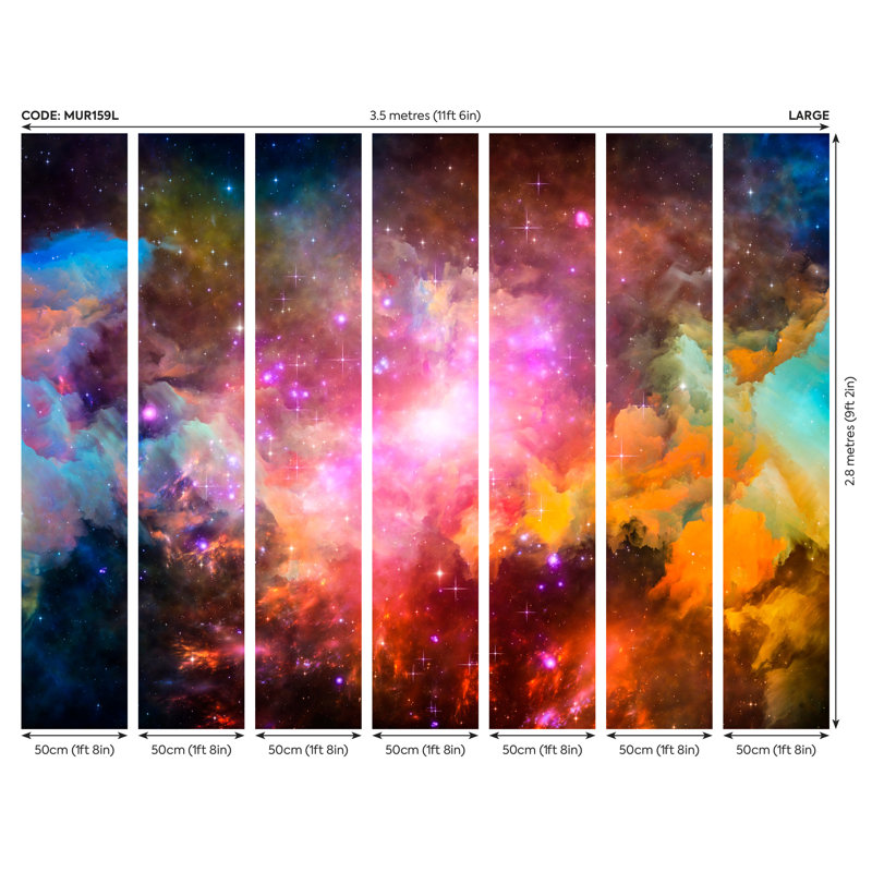 Elanya Wall Mural, 280cm L x 350cm W