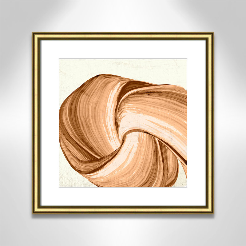 Orange Tango I imprimé par , L 18,25 po x H 18,25 po, Imprimé mat, Or classique