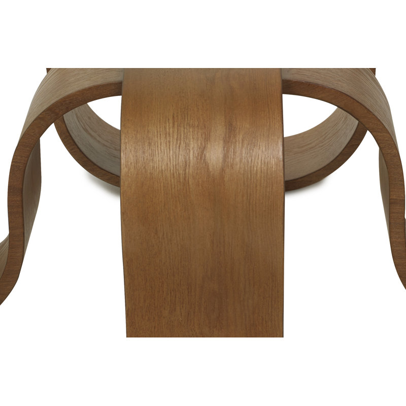 Square Cocktail Table, 12" H x 54" L x 54" W, Medium Brown