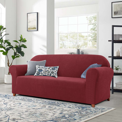 Soft Spandex Stretch Box Cushion Sofa Slipcover