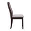 2 chaises de salle à manger avec revêtement en tissu et siège taupe, conception ergonomique pour une salle à manger charmante, revêtement de siège d'une hauteur de 19,5 po, dossier, maison