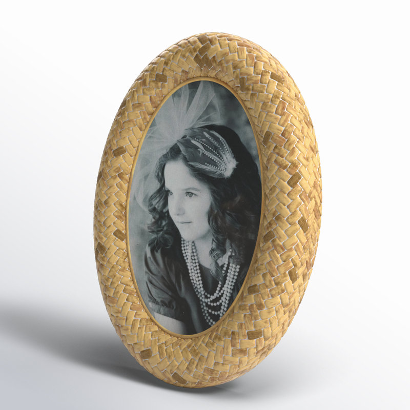 Linnea Brown Oval Single Picture Frame