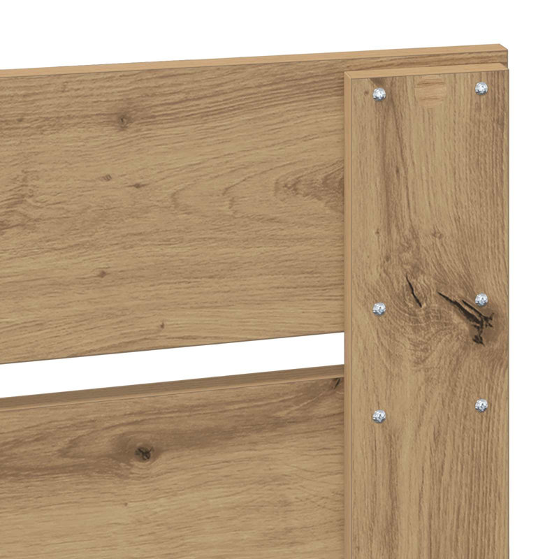 Solid Wood Bed, Small Double (4'), Artisian Oak