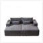 Chaise longue modulaire surdimensionnée de 87 pouces, aucun assemblage requis, causeuse en peluche avec canapé-lit inclinable, fauteuil-lit moderne moelleux pour la vie intérieure
