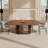 78.74" Mid-Century Oval Brown Dining Table for Kitchen, Bar, Living Room
