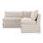 Gusella Slipcover Dining Banquette Beige 121In-127271397-127271400
