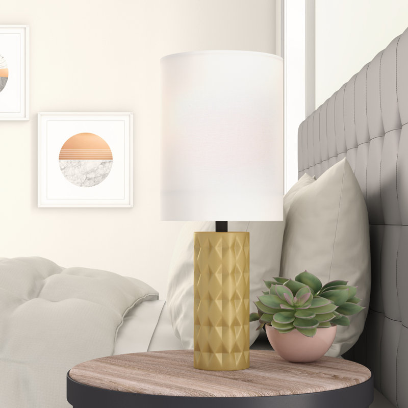 Makenna Ceramic Table Lamp, Gold