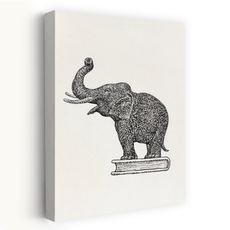 Art contemporain Art éléphant contemporain, H 36 po x l 24 po