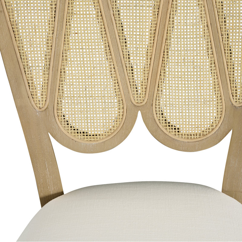 Wave Mahogany Curved Frame Dining Side Chair - Drift