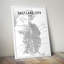 « Salt Lake City Map », impression d’art graphique dans des tons-31735284