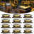 Solar Post Cap Lights 12 Pack, Fence Post Solar Lights, Warm White/Cool White Lighting, Black Waterproof Outdoor Post Lights For Garden Patio Porch, 4X4, 5X5 Or 6X6 Vinyl/Wooden Posts