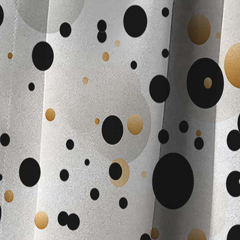 Motif à pois Minimalist Beauty - Rideau abstrait - Rideau occultant en velours - 1 panneau, L 52 po x L 90 po