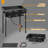 3 Burner Camping Stove with Windshield for Outdoor Cooking