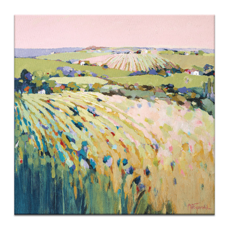 Reconnect by Catherine Fitzgerald - Painting, Wrapped Canvas, 102cm H x 102cm W x 3cm D