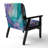 Berdahl Marble Upholstered Armchair-424907466-463376192