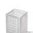 10-Inch Square Frosted Gray Glass Table Vase - A Timeless Centerpiece For Dining Tables, Living Rooms, Bedrooms, Hotel Reception Areas And Conference Rooms, Ideal For Weddings And Special Occassions-102452931-102452930