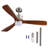 Frankin 52'' Solid Wood Ceiling Fan with LED Lights-772672697