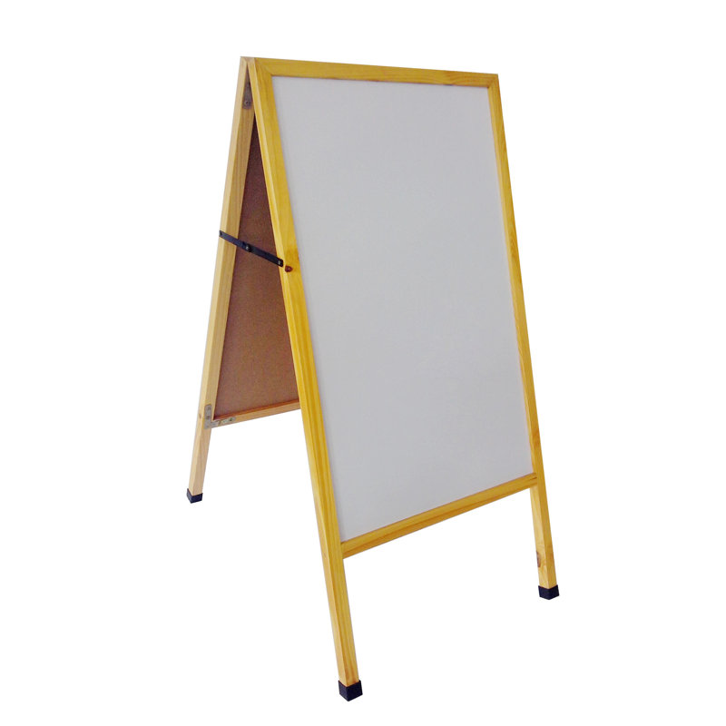 A Frame Double Sided White Menu Board Dry Eraser 19X37X28”10235 White