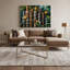 Art mural sur toile vert, statues hawaïennes-113135399