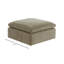 Armand Performance Fabric Ottoman-824677727