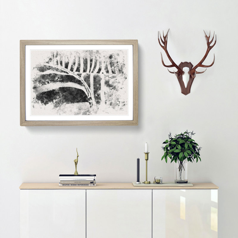 The Stripes of the Zebra - Picture Frame Painting Print, 33cm H x 45cm W x 2cm D, Oak Framed
