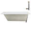 66'' x 34'' Acrylic Soaking Drop-In Bathtub, Drain Included-97544780