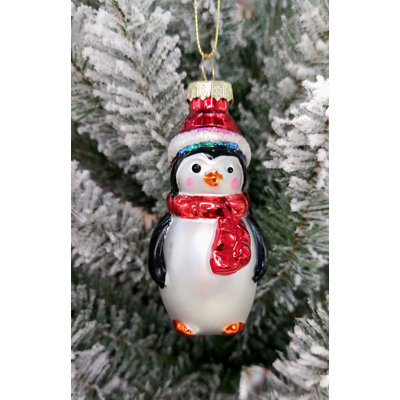 Christmas Glass Ornament - Penguin by  F07M3-24 HB-SY25077