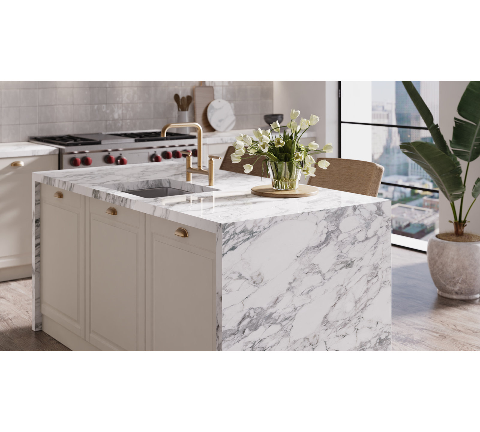 Cloe 5" x 5" Ceramic Subway Tile, White